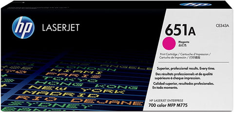 HP 651A (CE343A) Magenta Original LaserJet Toner Cartridge (16000 Yield)