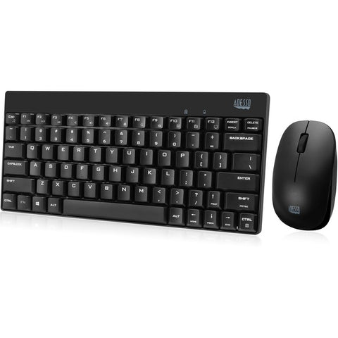 Adesso, Inc WKB-1100CB - Wireless Spill Resistant Mini Keyboard &amp; Mouse Combo