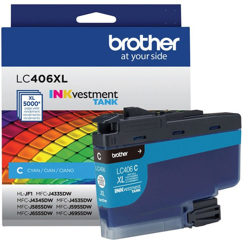 Brother Brother LC406XLC - High Yield - cyan - original - ink cartridge - for Brother HL-JF1, MFC-J4335, J4345, J4535, J5855, J5955, J6555, J6955, J6957
