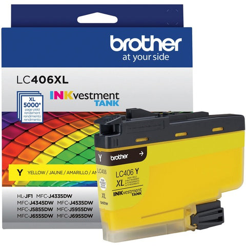 Brother Brother LC406XLY - High Yield - yellow - original - ink cartridge - for Brother HL-JF1, MFC-J4335, J4345, J4535, J5855, J5955, J6555, J6955, J6957