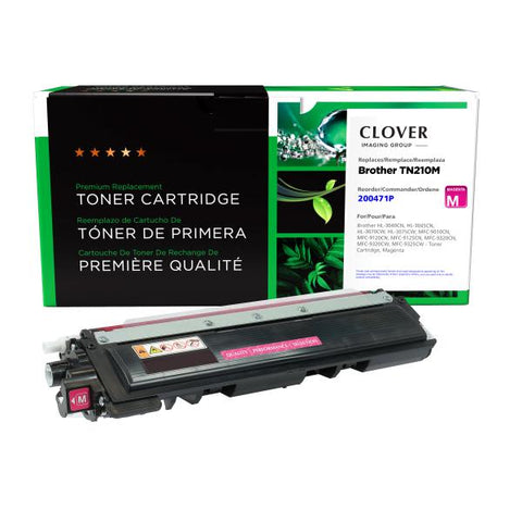 Clover Technologies Group, LLC Remanufactured Magenta Toner Cartridge (Alternative for Brother TN210M) (1400 Yield)