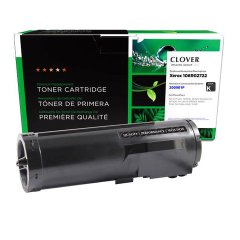 Clover Technologies Group, LLC Remanufactured High Yield Toner Cartridge (Alternative for Xerox 106R02722) (14100 Yield)