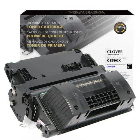 Clover Technologies Group, LLC Remanufactured High Yield Toner Cartridge for HP CE390X (HP 90X)