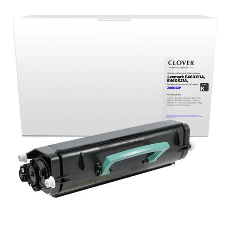 Clover Technologies Group, LLC Remanufactured Extra High Yield Toner Cartridge (Alternative for Lexmark E460X21A E460X11A X463X11G X463X21G) (15000 Yield)