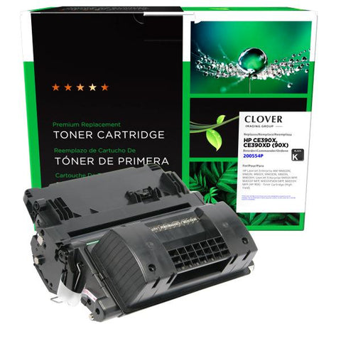 Clover Technologies Group, LLC Remanufactured High Yield Toner Cartridge (Alternative for HP CE390X 90X) (24000 Yield)