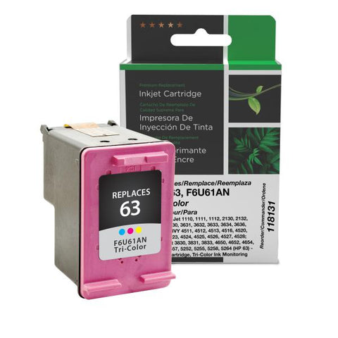 Clover Technologies Group, LLC Tri-Color Ink Cartridge for HP F6U61AN (HP 63)