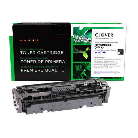 Clover Technologies Group, LLC Clover Imaging Remanufactured High Yield Black Toner Cartridge for HP W2020X (HP 414X)