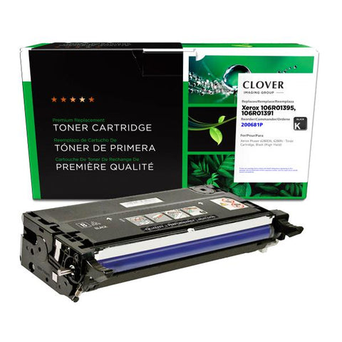 Clover Technologies Group, LLC Remanufactured High Yield Black Toner Cartridge for Xerox 106R01395/106R01391