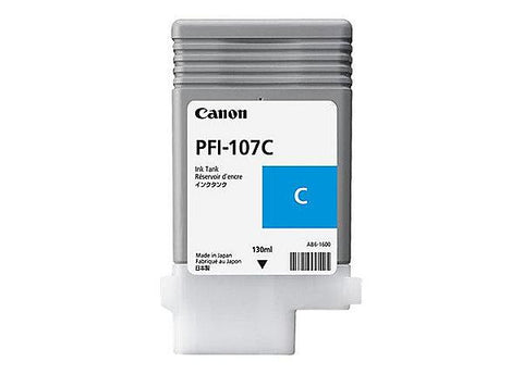 Canon, Inc (PFI-107C) imagePROGRAF iPF680 685 780 785 Cyan Ink Tank (130 ml)