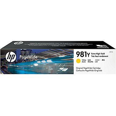 HP 981Y (L0R15A) PageWide Enterprise Color 556 586 Managed Color E55650 E58650 Extra High Yield Yellow Original PageWide Cartridge (16000 Yield)