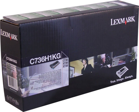 Lexmark International, Inc C736 X736 X738 High Yield Black Return Program Toner Cartridge (12000 Yield)