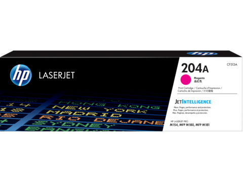 HP 204A (CF513A) Color LaserJet Pro MFP M180 Contracted Magenta Original LaserJet Toner Cartridge (900 Yield)