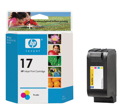 HP 17 (C6625A) Tri-Color Original Ink Cartridge (480 Yield)