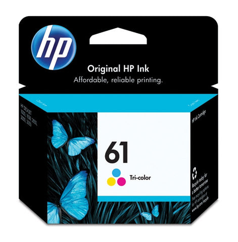 HP 61 (CH562WN) Tri-Color Original Ink Cartridge (165 Yield)