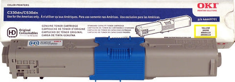 OKI Data C330 C331 C530 C531 MC361 MC362 MC561 MC562 Yellow Toner Cartridge (Type C17) (3000 Yield)