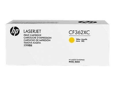 HP 508X (CF362XC) Color LaserJet M552 M553 (Flow) MFP M577 High Yield Yellow Original LaserJet Contract Toner Cartridge (9500 Yield)