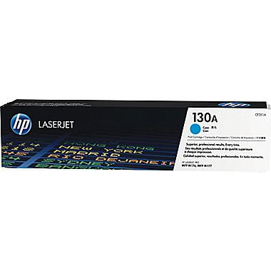 HP 130A (CF351A) LaserJet Pro Color MFP M176 M177 Cyan Original LaserJet Toner Cartridge (1000 Yield)