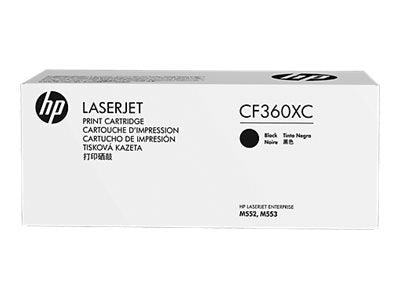 HP 508X (CF360XC) Color LaserJet M552 M553 (Flow) MFP M577 High Yield Black Original LaserJet Contract Toner Cartridge (12500 Yield)