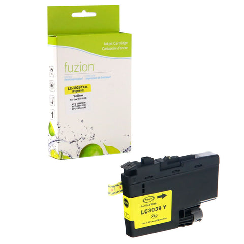 Fuzion Brother LC3039Y Compatible Inkjet Tank - Ultra HY Yellow