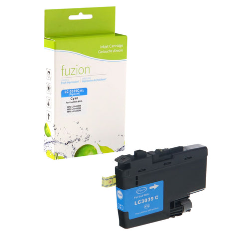 Fuzion Brother LC3039C Compatible Inkjet Tank - Ultra HY Cyan