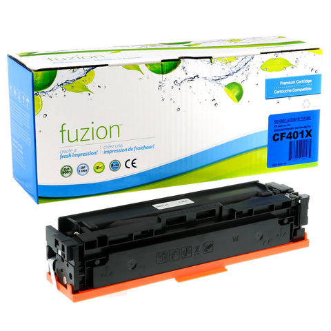 Fuzion HP CF401X (201X) Compatible Toner - Cyan