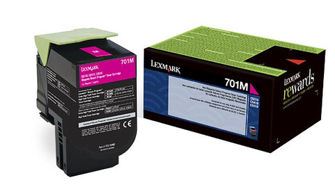 Lexmark International, Inc (701M) CS310 CS410 CS510 Magenta Return Program Toner Cartridge (1000 Yield)