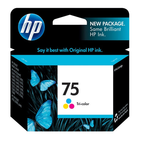 HP 75 (CB337WN) Tri-Color Original Ink Cartridge (170 Yield)