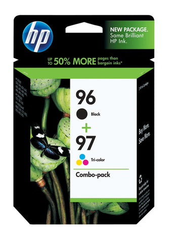 HP 96 Black/97 Tri-Color (C9353FN) 2-Pack Original Ink Cartridges (860 Black 560 Tri-Color Yield)