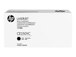 HP 504X (CE250YC) Color LaserJet CM3530 MFP CP3525 Optimized Yield Black Original LaserJet Contract Toner Cartridge (12000 Yield)