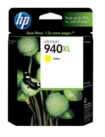 HP 940XL (C4909AN) High Yield Yellow Original Ink Cartridge (1400 Yield)