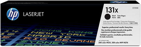 HP 131X (CF210X) LaserJet Pro 200 Color M251 M276 High Yield Black Original LaserJet Toner Cartridge (2400 Yield)