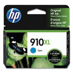 HP 910XL (3YL62AN) OfficeJet Pro 8020 Cyan Original Ink Cartridge (825 Yield)