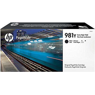 HP 981Y (L0R16A) PageWide Enterprise Color 556 586 Managed Color E55650 E58650 Extra High Yield Black Original PageWide Cartridge (20000 Yield)