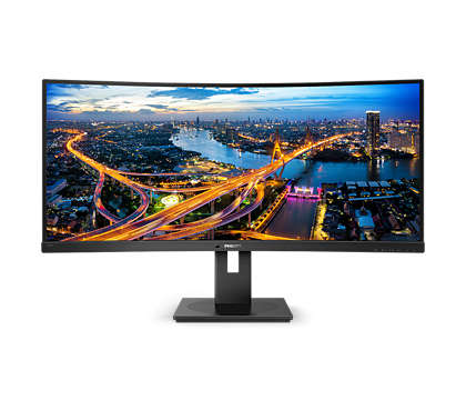 Phillips B Line Curved UltraWide LCD Monitor with USB-C,WQHD (3440 x 1440),34 in,5 ms,3,0