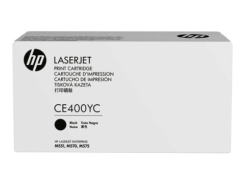 HP 507X (CE400YC) Color LaserJet M551 Enterprise 500 MFP M570 M575 M575c Optimized Yield Black Original LaserJet Contract Toner Cartridge (11700 Yield)