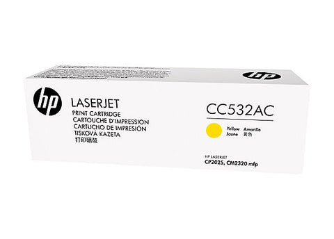 HP 304A (CC532AC) Color LaserJet CM2320 MFP CP2025 Yellow Original LaserJet Contract Toner Cartridge (2800 Yield)
