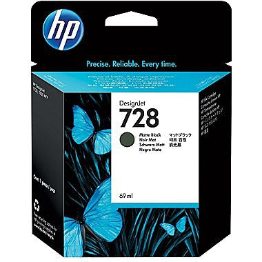 HP 728 (F9J64A) Matte Black Original Ink Cartridge (69 ml)