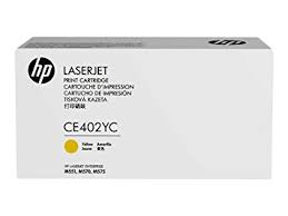 HP 507A (CE402YC) Color LaserJet M551 Enterprise 500 MFP M570 M575 M575c Optimized Yield Yellow Original LaserJet Contract Toner Cartridge (7800 Yield)