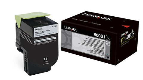 Lexmark (800S1) Black Toner Cartridge (2500 Yield)