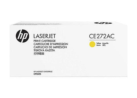 HP 650A (CE272AC) Color LaserJet CP5525 M750 Yellow Original LaserJet Contract Toner Cartridge (15000 Yield)